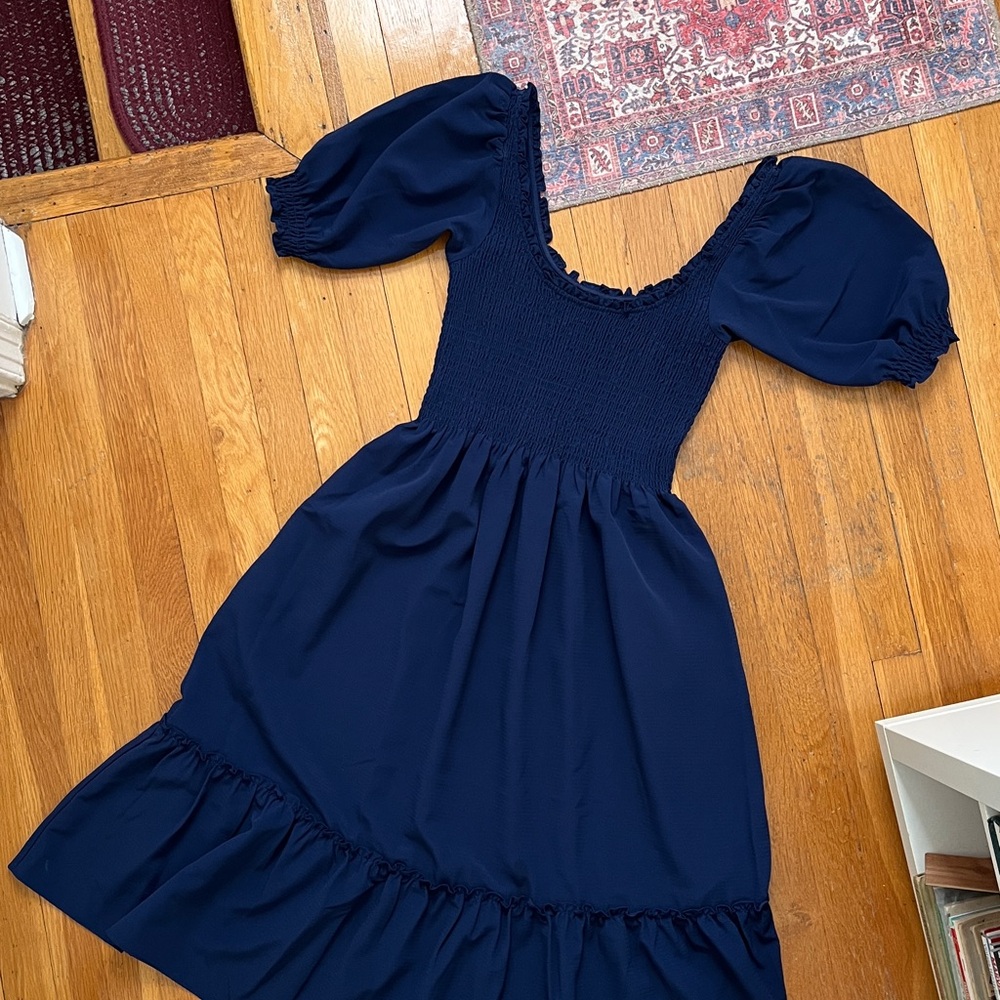 Hill House Navy Blue Nap Dress XS - Picture 4 of 9